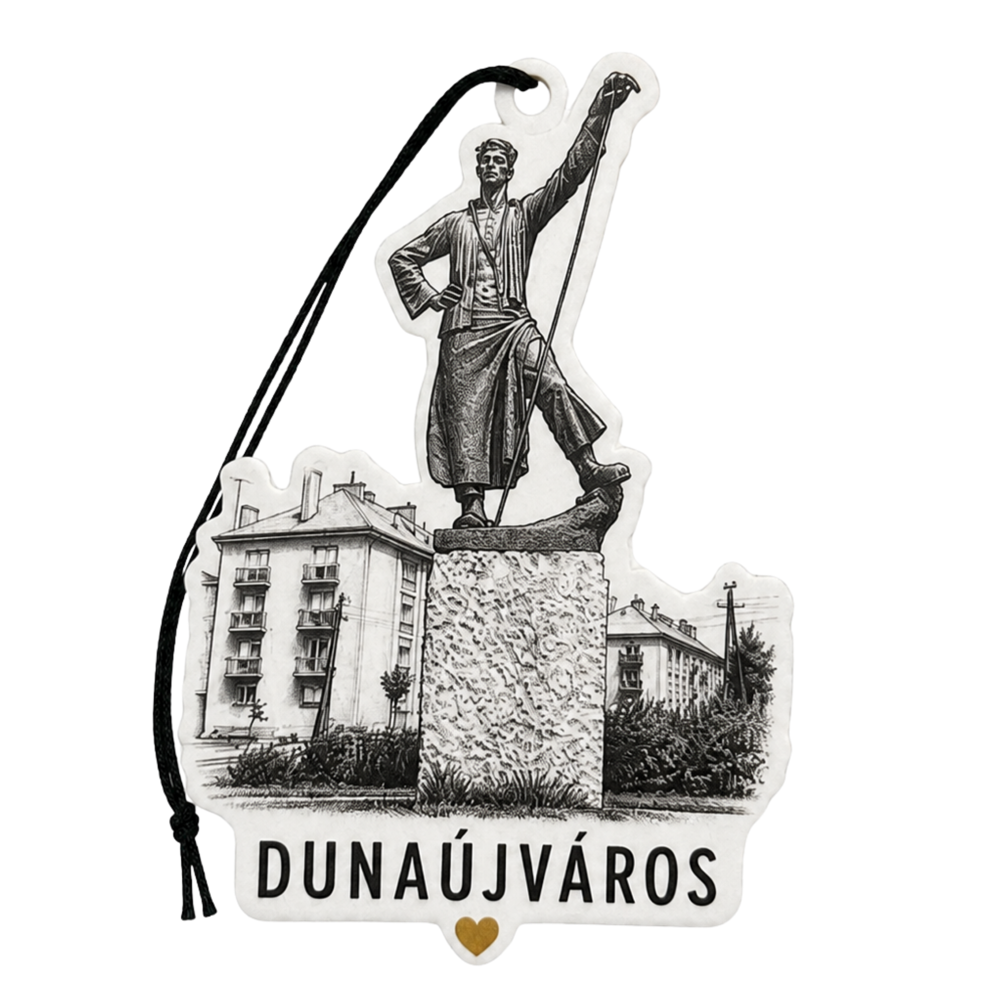 Martinász szobor autóillatosító