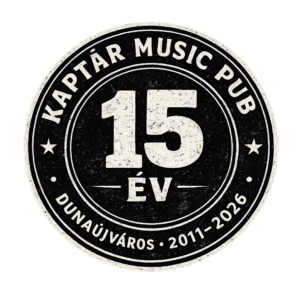 Kaptár Music Pub - 15 év - kerek matrica