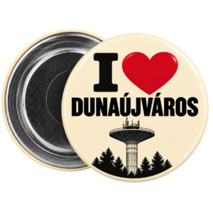Klasszikus hűtőmágnes - I ❤  Dunaújváros